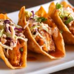 Grilled Chicken Won-Ton Tacos