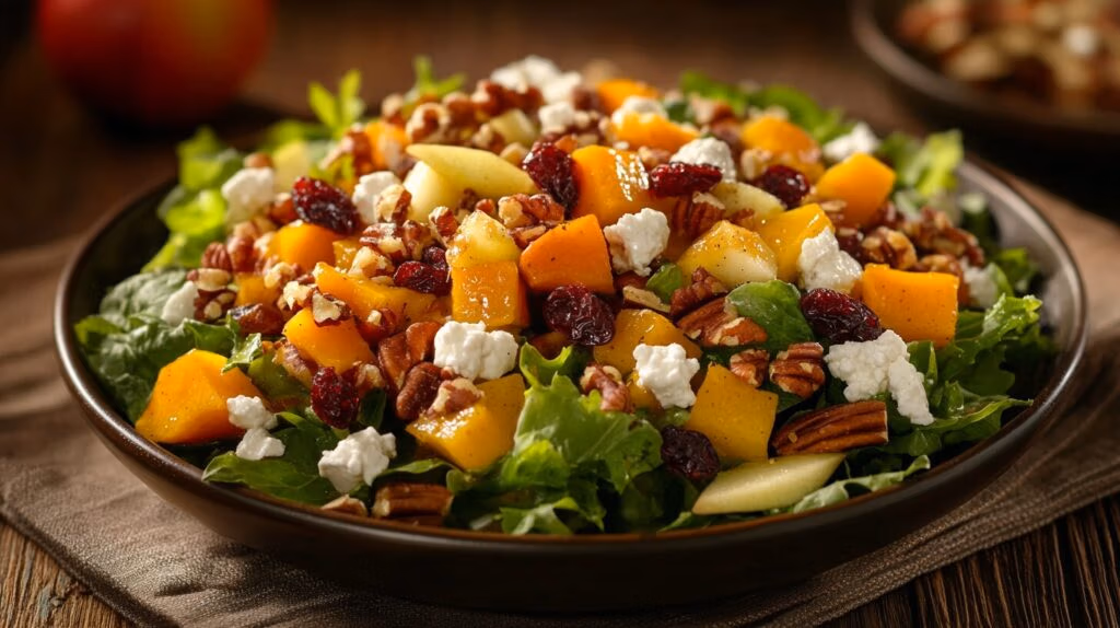 Autumn Harvest Salad with Maple Dijon Vinaigrette