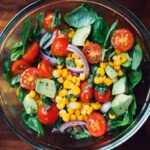 Late Summer Corn and Tomato Salad with Basil Vinaigrette